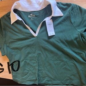 Green hollister shirt